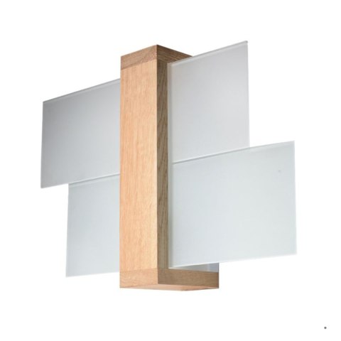 Sollux Lighting Kinkiet FENIKS 1 naturalne drewno