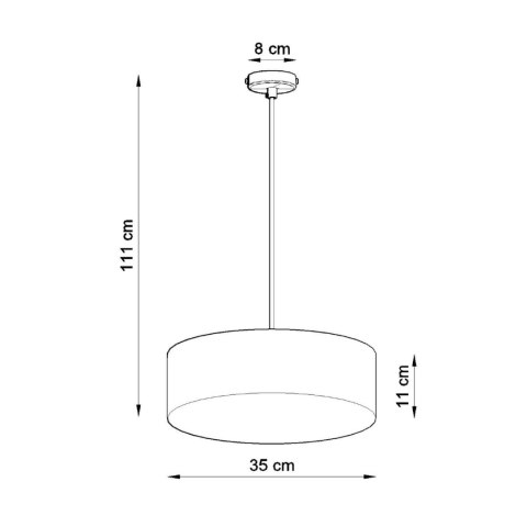 Sollux Lighting Lampa wisząca ARENA 35 biała