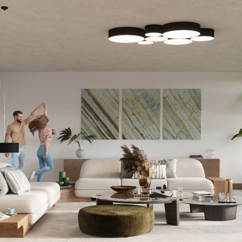 Sollux Lighting Lampa wisząca ARENA 35 czarna