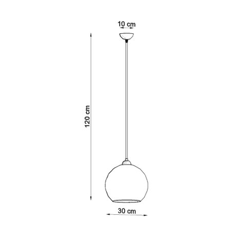 Sollux Lighting Lampa wisząca BALL biała