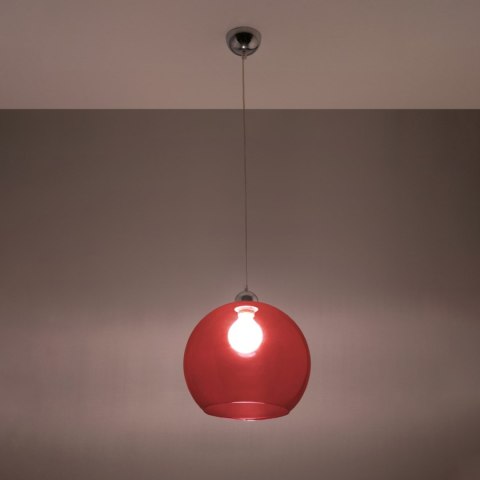 Sollux Lighting Lampa wisząca BALL czerwona