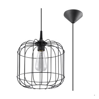Sollux Lighting Lampa wisząca CELTA czarna