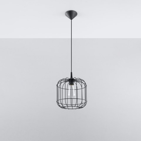 Sollux Lighting Lampa wisząca CELTA czarna