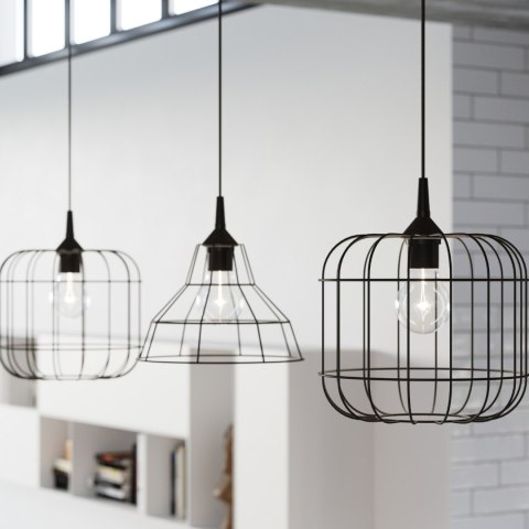 Sollux Lighting Lampa wisząca CELTA czarna
