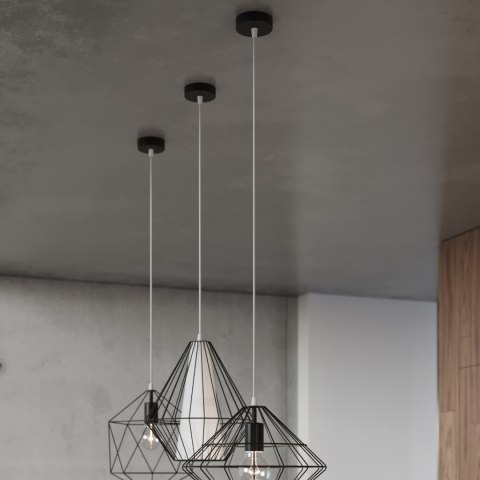 Sollux Lighting Lampa wisząca DEMI czarna