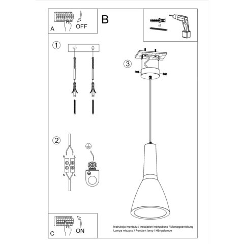 Sollux Lighting Lampa wisząca EMPOLI