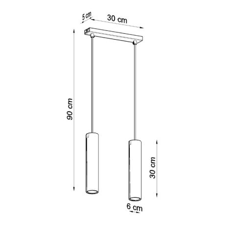 Sollux Lighting Lampa wisząca LAGOS 2 biały