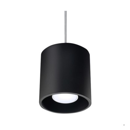 Sollux Lighting Lampa wisząca ORBIS 1 czarny