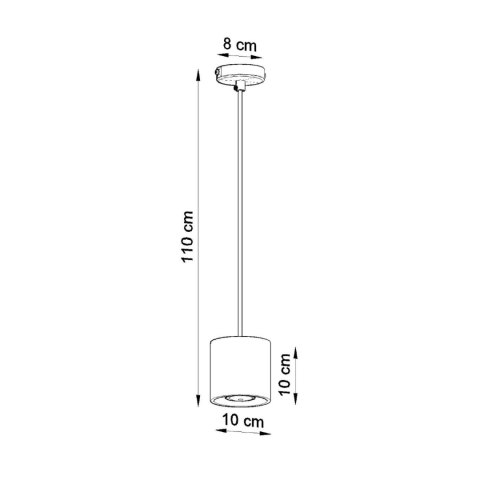 Sollux Lighting Lampa wisząca ORBIS 1 czarny