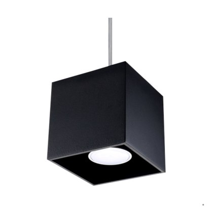 Sollux Lighting Lampa wisząca QUAD 1 czarny