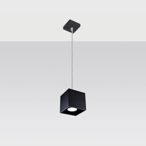 Sollux Lighting Lampa wisząca QUAD 1 czarny