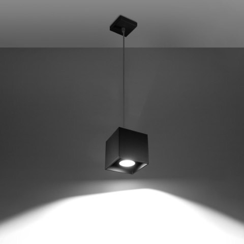 Sollux Lighting Lampa wisząca QUAD 1 czarny