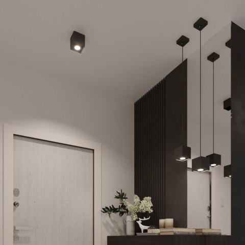 Sollux Lighting Lampa wisząca QUAD 1 czarny