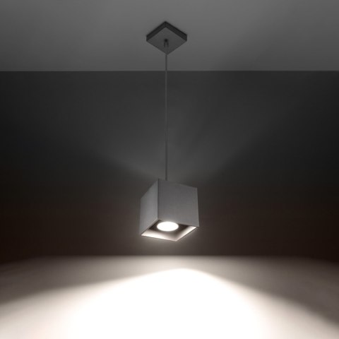 Sollux Lighting Lampa wisząca QUAD 1 szary