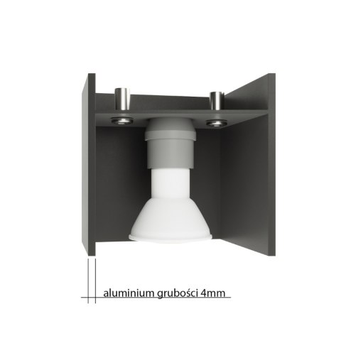 Sollux Lighting Lampa wisząca QUAD 1 szary