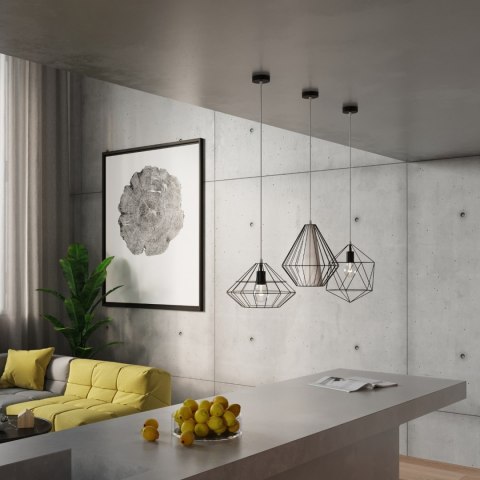 Sollux Lighting Lampa wisząca UMBERTO czarna