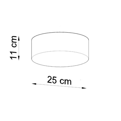 Sollux Lighting Plafon ARENA 25 biały