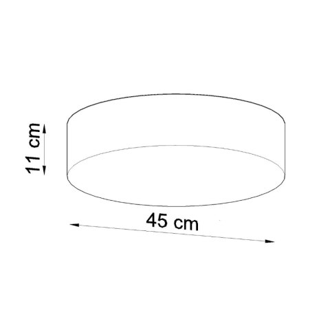 Sollux Lighting Plafon ARENA 45 biała