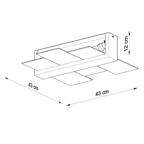 Sollux Lighting Plafon FENIKS 2 biały