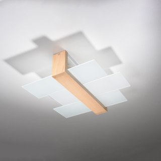 Sollux Lighting Plafon FENIKS 2 naturalne drewno