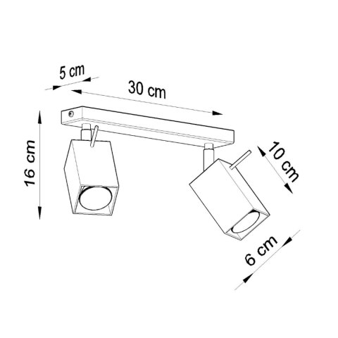 Sollux Lighting Plafon MERIDA 2 biały