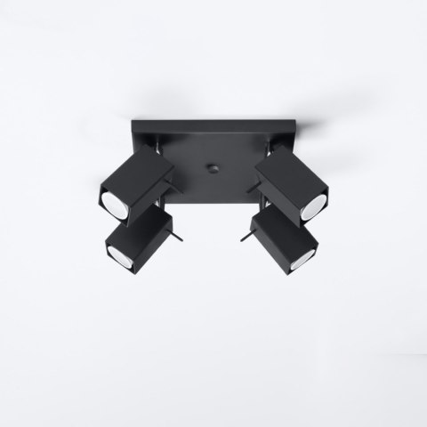 Sollux Lighting Plafon MERIDA 4 czarny