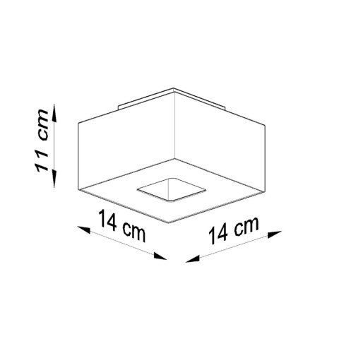 Sollux Lighting Plafon MONO 1 biały