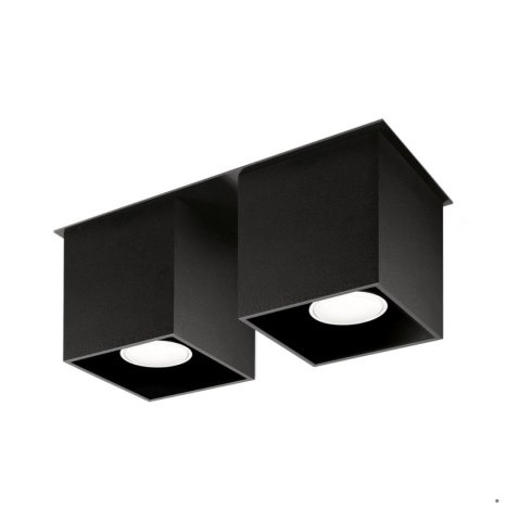 Sollux Lighting Plafon QUAD 2 czarny