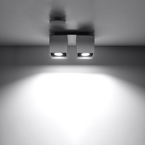 Sollux Lighting Plafon QUAD 2 szary