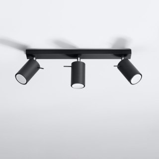 Sollux Lighting Plafon RING 3L czarny