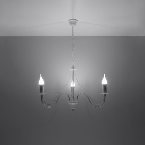 Sollux Lighting Żyrandol MINERWA 3 biały