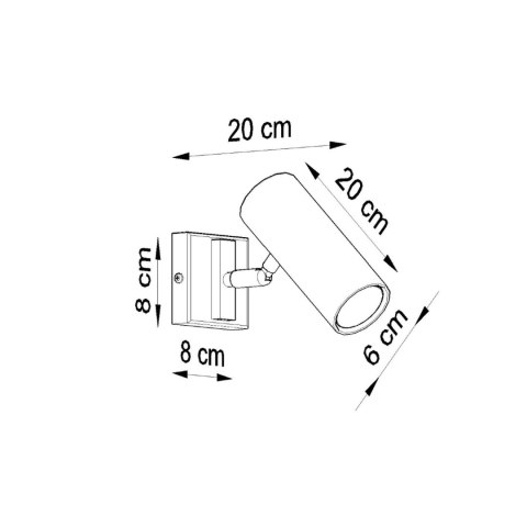 Sollux Lighting Kinkiet DIREZIONE biały