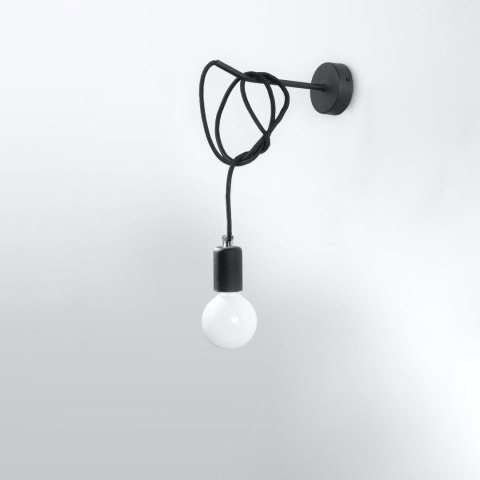 Sollux Lighting Kinkiet EDISON czarny