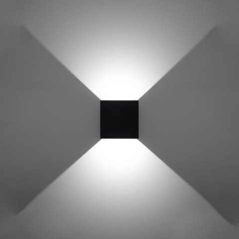 Sollux Lighting Kinkiet LUCA czarny LED IP54