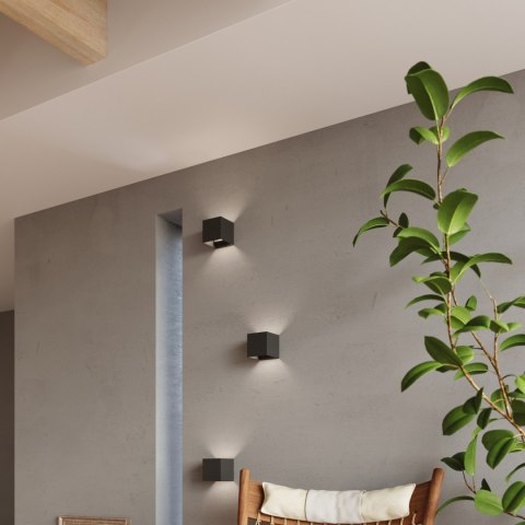 Sollux Lighting Kinkiet LUCA czarny LED IP54