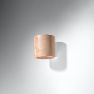 Sollux Lighting Kinkiet ORBIS naturalne drewno