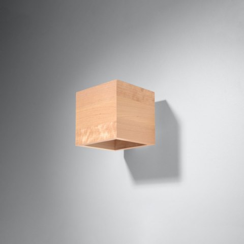 Sollux Lighting Kinkiet QUAD naturalne drewno