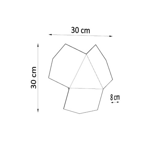 Sollux Lighting Kinkiet TRE czarny