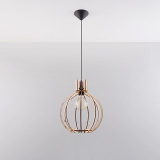 Sollux Lighting Lampa wisząca ARANCIA naturalne drewno