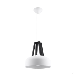 Sollux Lighting Lampa wisząca CASCO biała/czarna