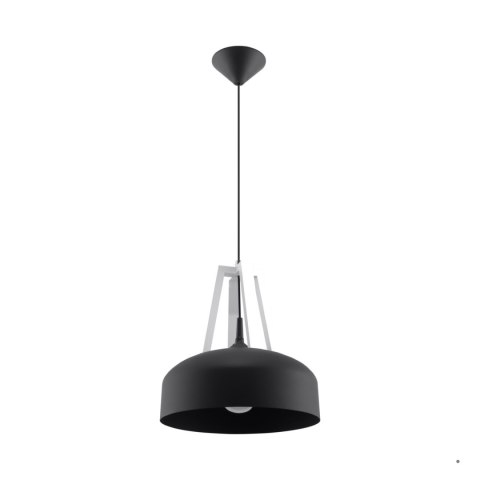 Sollux Lighting Lampa wisząca CASCO czarna/biała