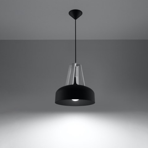 Sollux Lighting Lampa wisząca CASCO czarna/biała