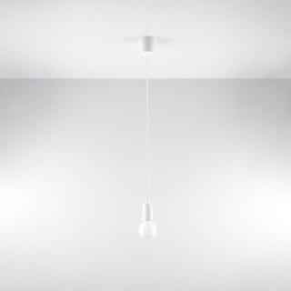 Sollux Lighting Lampa wisząca DIEGO 1 biała