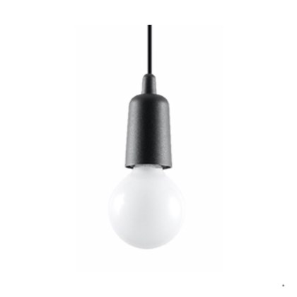 Sollux Lighting Lampa wisząca DIEGO 1 czarna