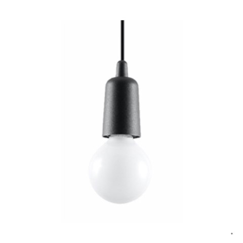 Sollux Lighting Lampa wisząca DIEGO 1 czarna