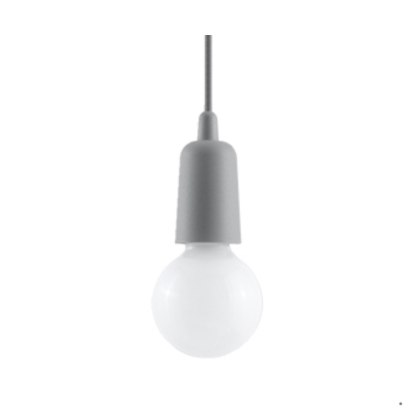 Sollux Lighting Lampa wisząca DIEGO 1 szara