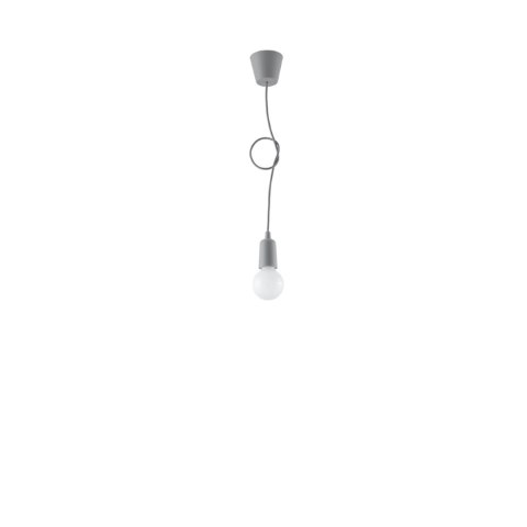 Sollux Lighting Lampa wisząca DIEGO 1 szara