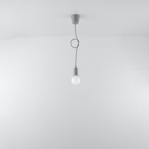 Sollux Lighting Lampa wisząca DIEGO 1 szara