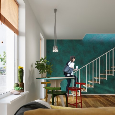 Sollux Lighting Lampa wisząca DIEGO 1 szara