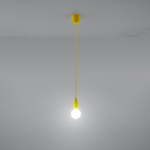 Sollux Lighting Lampa wisząca DIEGO 1 żółta